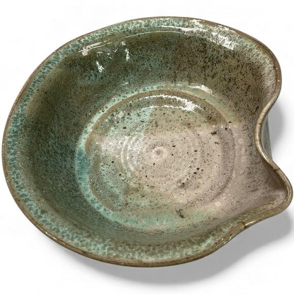 Vintage Other - Vintage Artisan Signed handmade ceramic pour bowl Decorative Pottery Glazed